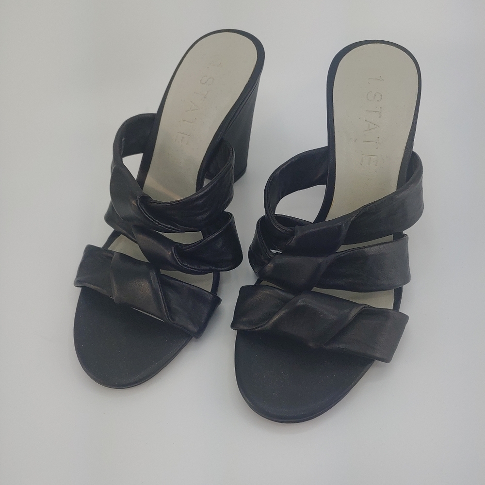 Black heeled State Sandals